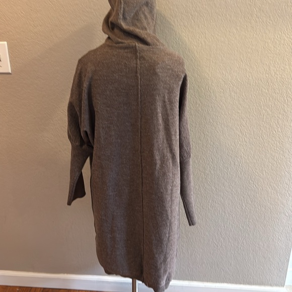 Women's Hooded Cardigan Coat - Picture 5 of 7